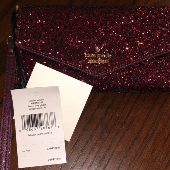 🛑 SOLD Kate Spade Glitter Wristlet - Picture 5 of 8